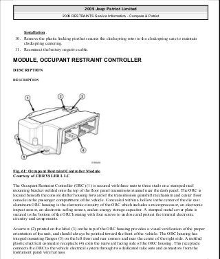 Manuales de reparaciones jeep compass y patriot limited 2007-2009