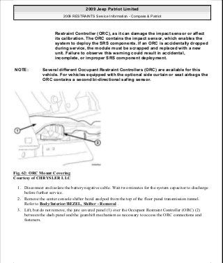 Manuales de reparaciones jeep compass y patriot limited 2007-2009