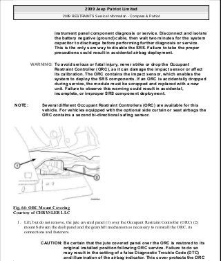 Manuales de reparaciones jeep compass y patriot limited 2007-2009