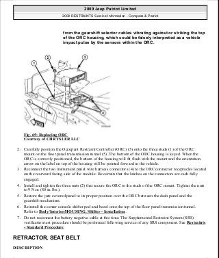 Manuales de reparaciones jeep compass y patriot limited 2007-2009