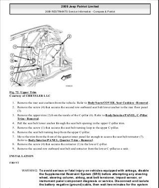 Manuales de reparaciones jeep compass y patriot limited 2007-2009