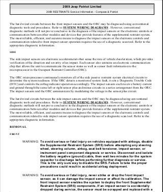 Manuales de reparaciones jeep compass y patriot limited 2007-2009
