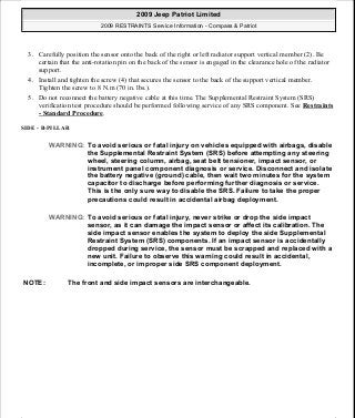 Manuales de reparaciones jeep compass y patriot limited 2007-2009