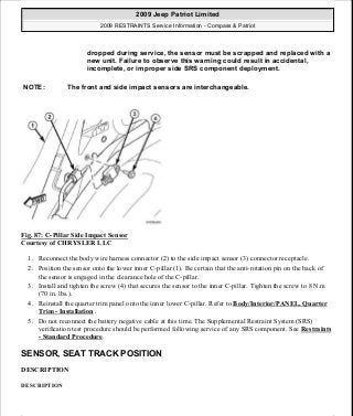 Manuales de reparaciones jeep compass y patriot limited 2007-2009