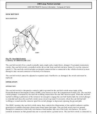 Manuales de reparaciones jeep compass y patriot limited 2007-2009