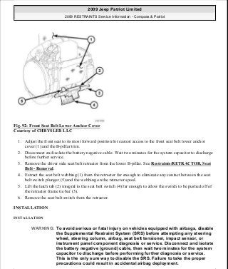Manuales de reparaciones jeep compass y patriot limited 2007-2009
