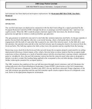 Manuales de reparaciones jeep compass y patriot limited 2007-2009