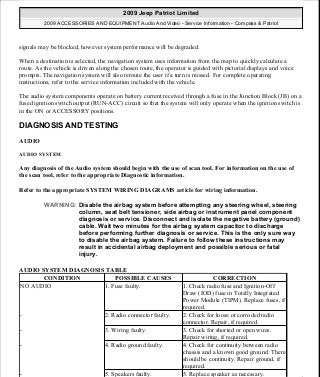 Manuales de reparaciones jeep compass y patriot limited 2007-2009