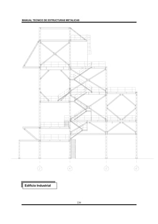 MANUAL TECNICO DE ESTRUCTURAS METALICAS
230
Edificio Industrial
 