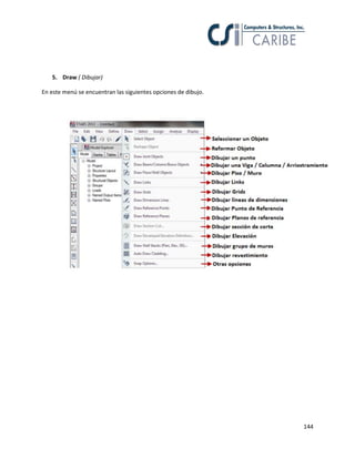 5. Draw ( Dibujar)
En este menú se encuentran las siguientes opciones de dibujo.

144

 
