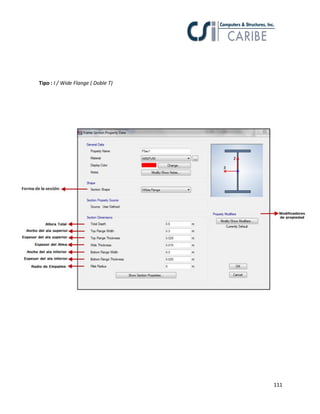 111
Tipo : I / Wide Flange ( Doble T)
 