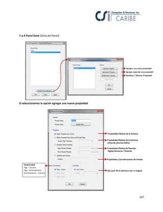 167
7.a.4 Panel Zone (Zona del Panel)
Si seleccionamos la opción agregar una nueva propiedad
 