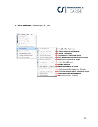235
10.g Shear Wall Design (Diseño de Muro de Corte)
 