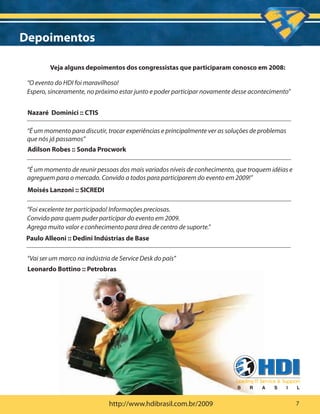 Manual do Expositor HDI 2009