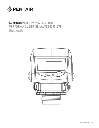 Performa Inlet Valve Instructions.pdf Manual filtro pentair | PDF
