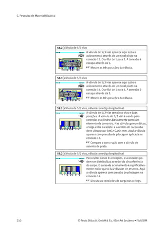 Explique as diferenças entre os seguintes
termos: posição inicial e starting position.
230 © Festo Didactic GmbH & Co. KG e Art Systems • FluidSIM
 