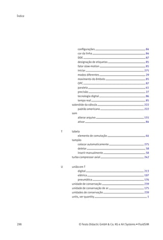 As animações 39.1a to 39.3a mostram a
operação passo a passo. A animação 39a mostra
um ciclo completo.
© Festo Didactic GmbH & Co. KG e Art Systems • FluidSIM 241
 