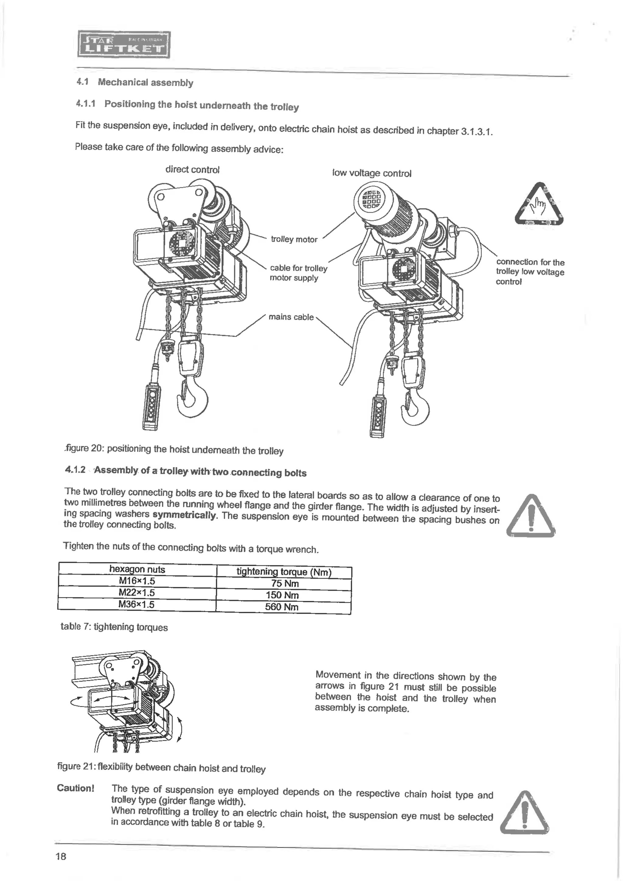 Manual for liftket electrical chain hoist | PDF