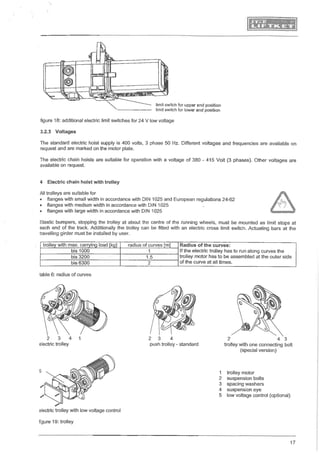 Manual for liftket electrical chain hoist | PDF