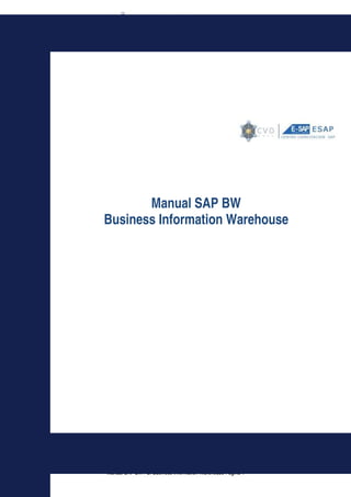 Business Information Warehouse 
Manual SAP BW 
Business Information Warehouse 
Manual SAP BW / BI Business Information Warehouse Página 1 
 