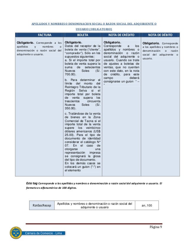 manual formato para facturacion
