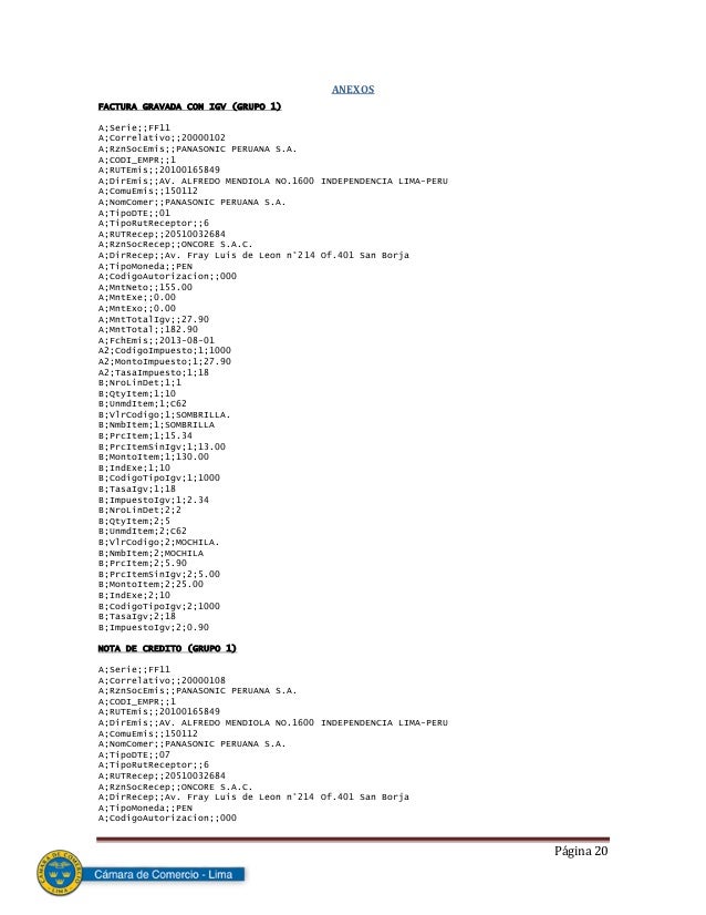 manual formato para facturacion