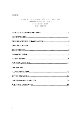 Manual Montaje Horno Pinhalense