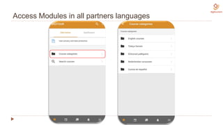 Access Modules in all partners languages
 