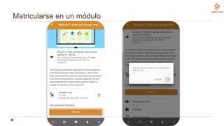 Matricularse en un módulo
 