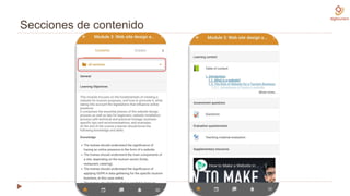 Secciones de contenido
 