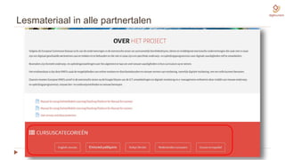 Lesmateriaal in alle partnertalen
 