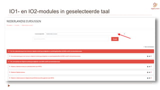IO1- en IO2-modules in geselecteerde taal
 