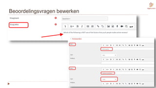 Beoordelingsvragen bewerken
 
