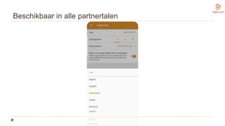 Beschikbaar in alle partnertalen
 