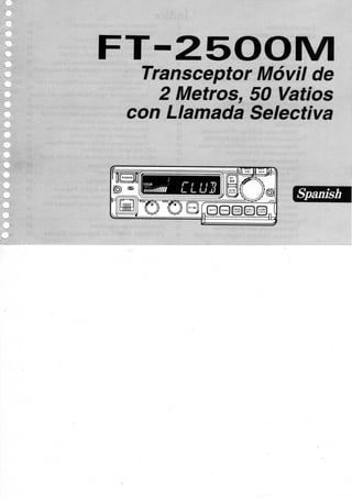 Manual ft 2500 m (en español)