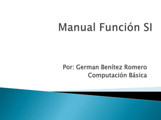 Por: German Benítez Romero
Computación Básica
 