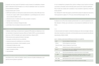 te industrial e dos recursos naturais. Ele é aplicado em todas as empresas com trabalhadores contratados
pela CLT, independente do tipo de atividade, risco ou número de trabalhadores, sendo o seu cumprimento
de responsabilidade do empregador.
O programa deverá conter, no mínimo:
identificação da empresa com informações do Cadastro Nacional da Pessoa Jurídica (CNPJ), grau de risco
de acordo com o Quadro I da NR-4, número de trabalhadores e a sua distribuição por sexo, número de
menores, horários de trabalhos e turnos;
planejamento anual com estabelecimento de metas, prioridades e cronograma;
estratégia e metodologia de ação;
forma de registro, manutenção e divulgação dos dados;
periodicidade e forma de avaliação do desenvolvimento do PPRA.
3.2.1 Desenvolvimento
A elaboração, implementação, acompanhamento e avaliação do PPRA poderão ser realizados por um Ser-
viço Especializado em Engenharia de Segurança e Medicina do Trabalho (SESMT), ou por pessoa/equipe de
pessoas que, a critério do empregador, sejam capazes de desenvolver o disposto na NR-9.
O desenvolvimento deste programa foi dividido em sete etapas:
antecipação e reconhecimento dos riscos ambientais;
avaliação da exposição dos trabalhadores aos riscos ambientais;
estabelecimento de prioridades e metas de avaliação e controle;
implantação de medidas de controle;
cronograma de atividades a serem executadas;
registro e divulgação dos dados;
responsabilidades.
3.2.2 Antecipação e Reconhecimento dos Riscos Ambientais
Esta atividade envolve a análise das instalações, métodos e processos de trabalho, identificando os riscos
potenciais de forma qualitativa e quantitativa.
Os riscos considerados são os ambientais, físicos, químicos e biológicos, que em função de sua natureza,
concentração ou intensidade e tempo de exposição, podem ocasionar danos à saúde dos trabalhadores.
Para um estudo mais completo, foram considerados os riscos de acidentes e ergonômicos, embora não
previstos pela NR-9.
Para a elaboração de modelo deste programa, são apresentados exemplos de avaliações de campo para a
indústria galvanotécnica (páginas 125 a 145) e para a indústria de folheados (páginas 146 a 160).
3.2.2.1 Riscos Físicos
As avaliações dos riscos físicos foram realizadas quantitativamente, com o auxílio de equipamentos de me-
dição adequados e calibrados, para comprovação ou não da exposição dos trabalhadores aos riscos am-
bientais.
Ruído
Os níveis de pressão sonora medidos no ambiente da produção, pelo critério de amostragem e pela dosi-
metria, foram comparados ao nível de ação e ao limite de tolerância para uma jornada de 8 horas diárias de,
respectivamente, 80 dB(A) e 85 dB(A).
QUADRO 38 NOMENCLATURAS PARA INTERPRETAÇÃO DOS DADOS DO DOSÍMETRO
Início	 Início da medição em horas/minutos.
Término	 Final da medição em horas/minutos.
Tempo de medida	 Tempo de medição em horas/minutos.
Pausa	 Parada do tempo de medição em horas/minutos.
Dose %	 Quantidade de ruído a que o trabalhador foi exposto, expressa em porcentagem
	 de dose relativa ao tempo de avaliação.
Dose % – 8h	 Dose de ruído projetada para um período de 8 horas, em porcentagem.
Lavg
dB(A)	 Nível médio de pressão sonora durante o período de medição, isto é, o nível
	 contínuo que produziria a mesma dose que o ruído real variável, no mesmo
	 tempo avaliado.
Max L dB(A)	 Nível de pressão sonora máximo no período avaliado.
Max P dB(A)	 Pico de nível de pressão sonora máximo no período de medição.
|manualdesegurançaesaúdenotrabalho|indústriagalvânica|programaseações|
|páginas120e121|
 