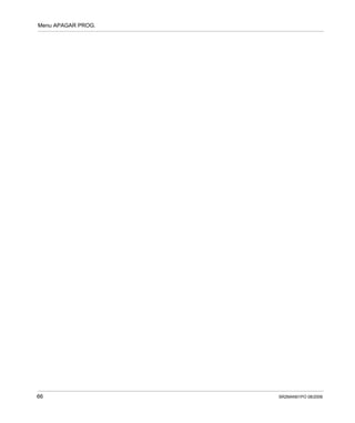 Menu APAGAR PROG.
66 SR2MAN01PO 08/2006
 