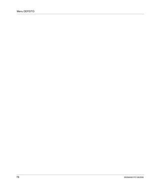 Menu DEFEITO
78 SR2MAN01PO 08/2006
 