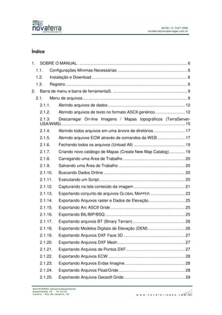 Manual Global Mapper | PDF