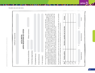 ¡Expresémonos!
Participemos
y
vivamos
en
democracia
63
Capítulo 3
Modelo de acta de inicio.
Instituto
Nacional
ACTA
INICIAL
JUNTA
RECEPTORA
DE
VOTOS
Papeletas
recibidas:
			
Mesa
número:
Votantes
asignados:
El
presidente(a):
El
secretario(a):
Y
el
vocal(a):
De
la
Junta
Receptora
de
Votos,
a
las
______
horas
con
____
minutos
del
día______
de
_________
del
año
20____,
hacen
costar:
a)
Que
con
la
presencia
del
(de
la)
alguacil,
el
presidente(a)
revisó
que
la
mesa
cuenta
con
el
padrón
electoral,
la
papelería
y
los
materiales
necesarios;
que
el
atril
donde
los
electores
marcarán
sus
votos
se
encuentra
adecuadamente
instalado,
que
la
bolsa
plástica
receptora
de
votos
en
la
mesa
es
transparente
y
está
vacía.
b)
De
acuerdo
con
los
otros
miembros
de
la
junta,
el
presidente
declaró
abierta
la
elección.
c)
El
(la)
alguacil
de
la
mesa
invitará
a
quien
se
encuentre
primero
en
la
fila
de
votantes
que
pase
a
emitir
su
voto.
Se
suscribe
la
presente
acta
por
los
miembros
de
la
junta
y
los
fiscales
de
los
partidos
políticos
que
están
presentes,
cuyos
nombres
se
anotan
a
continuación:
No.
1
2
3
4
Partido
político
Nombre
y
apellido
de
los
fiscales
Firmas
Presidente(a)
Secretario(a)
Vocal
f)
f)
f)
 