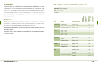 8.5 Prontuário médico
O prontuário médico deve ser individual, conter os exames ocupacionais, a avaliação clínica e os exames
complementares, e estar sob a responsabilidade do médico coordenador. Deve ser arquivado por um pe-
ríodo mínimo de vinte anos após o desligamento do trabalhador. As alterações encontradas nos exames e
casos suspeitos ou diagnosticados como doença ocupacional deverão ser encaminhados ao médico coorde-
nador, para as devidas providências em favor da saúde do trabalhador, estando ou não assistido e periciado
fora da empresa pelo INSS.
8.6 Relatório anual
O médico coordenador deverá elaborar o relatório anual e discriminar por setor o número e a natureza dos
exames médicos, incluindo avaliações clínicas e exames complementares, estatísticas de resultados considera-
dos anormais, assim como o planejamento dos exames médicos para o próximo ano.
Esse relatório deverá ser apresentado e discutido com os membros da CIPA, sendo anexada sua cópia no livro
de Ata dessa Comissão.
O exemplo do modelo de relatório anual, para a área produtiva da Indústria Gráfica está descrito no Quadro 38,
conforme NR-7, Anexo III.
quadro 38 relatório anual do Programa de Controle Médico de Saúde Ocupacional (PCMSO)
Responsável: Médico Coordenador
Data: ____ /____ / ____
Assinatura:
Setor	 Função	 Natureza do Exame
Desenvolvimento	 Analista de sistema	 Periódico – Clínico	 1	 0	 0,0%	 1
	 Operador editoração eletrônica	 Admissional – Clínico	 1	 0	 0,0%	 0
	 Operador editoração eletrônica	 Periódico – Clínico	 1	 0	 0,0%	 2
Fotolito	 Copiador de fotolito / 	
Periódico – Clínico	 2	 0	 0,0%	 1
	 Copiador de chapas
	 Copiador de fotolito / 	
Demissional – Clínico	 1	 0	 0,0%	 0
	 Copiador de chapas
Almoxarifado	
Almoxarife
	 Periódico – Clínico	 2	 0	 0,0%	 2
		 Audiometria	 2	 0	 0,0%	 2
	 Auxiliar de almoxarifado	 Periódico – Clínico	 2	 0	 0,0%	 2
Guilhotina	
Operador de guilhotina
	 Periódico – Clínico	 1	 0	 0,0%	 1
		 Audiometria	 1	 0	 0,0%	 1
	 Auxiliar de guilhotina	 Periódico – Clínico	 1	 0	 0,0%	 1
Offset		 Admissional – Clínico	 1	 0	 0,0%	 0
	 Impressor	 Periódico – Clínico	 1	 0	 0,0%	 2
		 Audiometria	 3	 0	 0,0%	 2
	 	 Periódico – Clínico	 5	 0	 0,0%	 5
	
Meio oficial impressor / Operador
	 Audiometria	 5	 1	 20,0%	 6
CONTINUA
148 | 149manual de segurança e saúde no trabalho Indústria Gráfica
N.Anualde
ExamesRealizados
N.deResultados
Anormais
N.deResultados
Anormaisx100N.
AnualdeExames
N.deExamespara
oAnoSeguinte
 