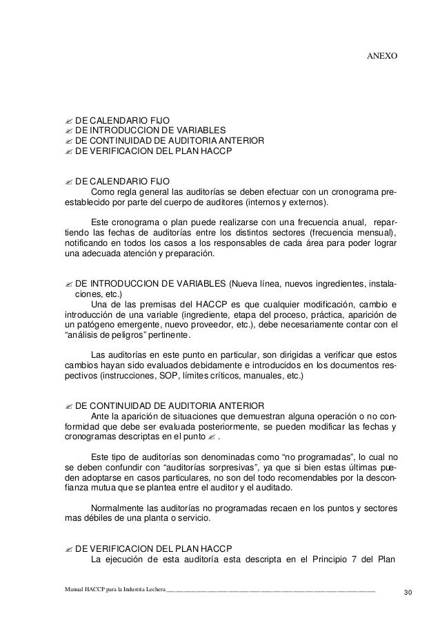 Manual haccp lacteos