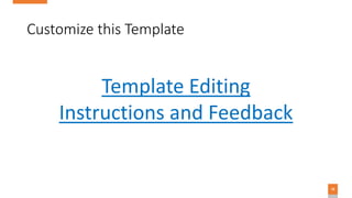 18
Customize this Template
Template Editing
Instructions and Feedback
 