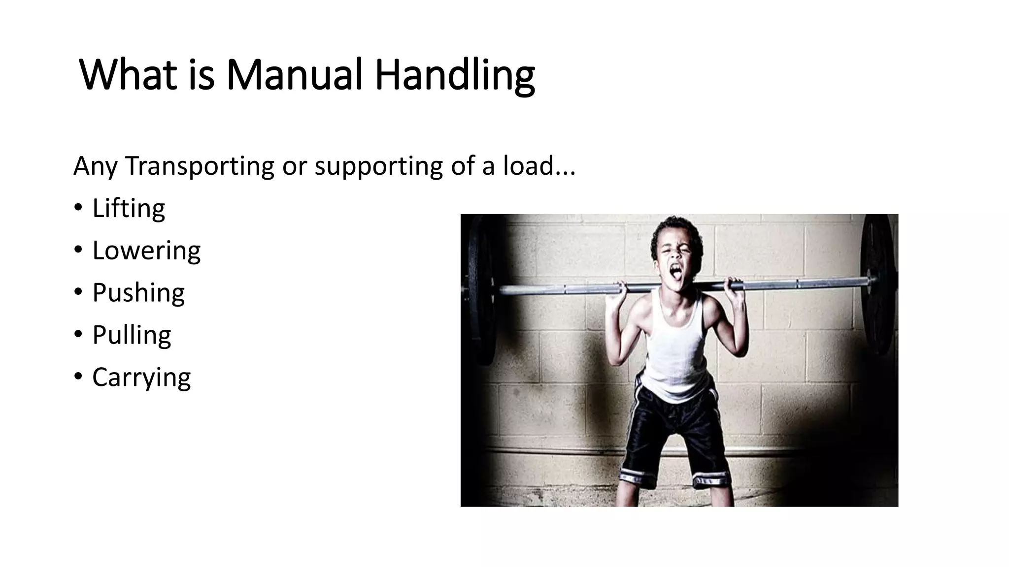 Manual handling PPT