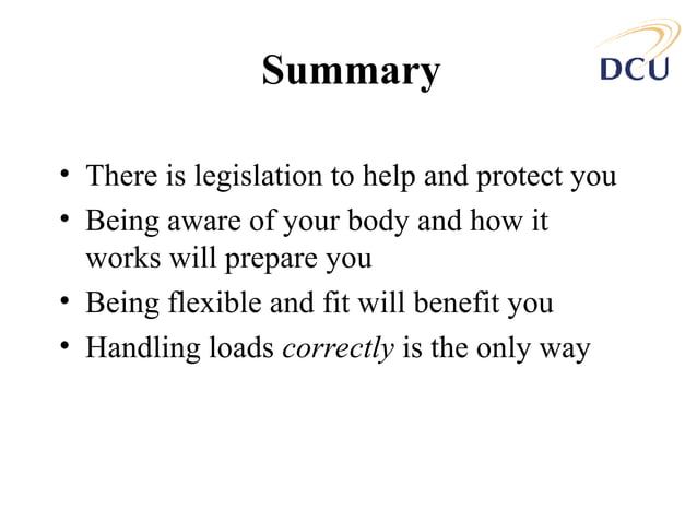 Manual Handling Process for construction workers | PPT