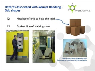 Manual handling refers to the process of moving, carrying, lifting, or ...