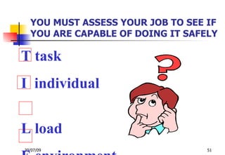 Manual Handling Of Loads | PPT