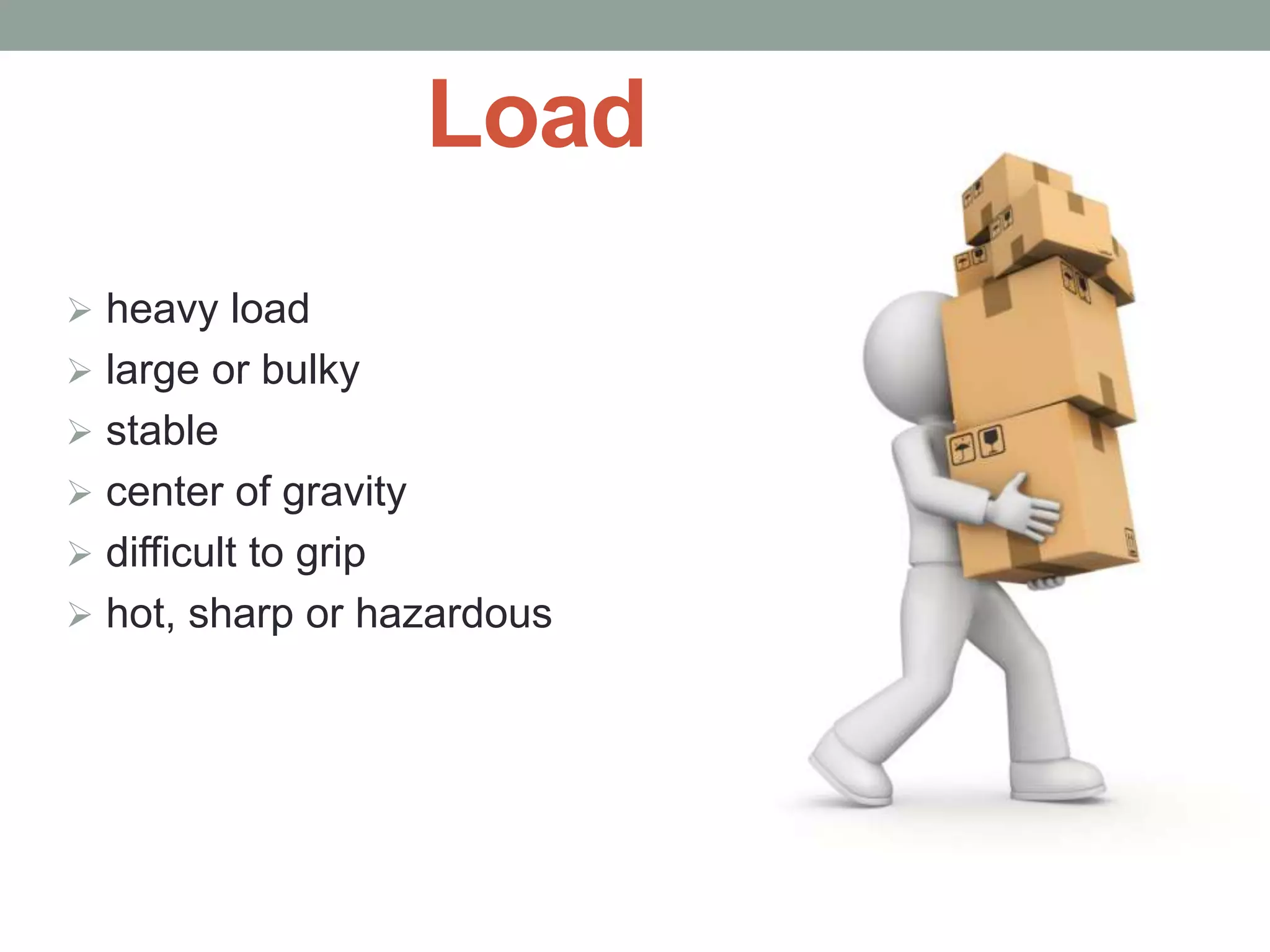 Manual Handling Safety Training PPT
