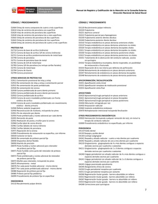 MANUAL LLENADO DE HIS 2018 - ODONTOLOGÍA | PDF